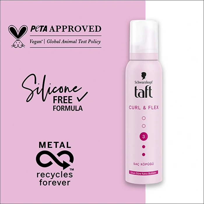 Taft Curl & Flex Saç Köpüğü 150 ml
