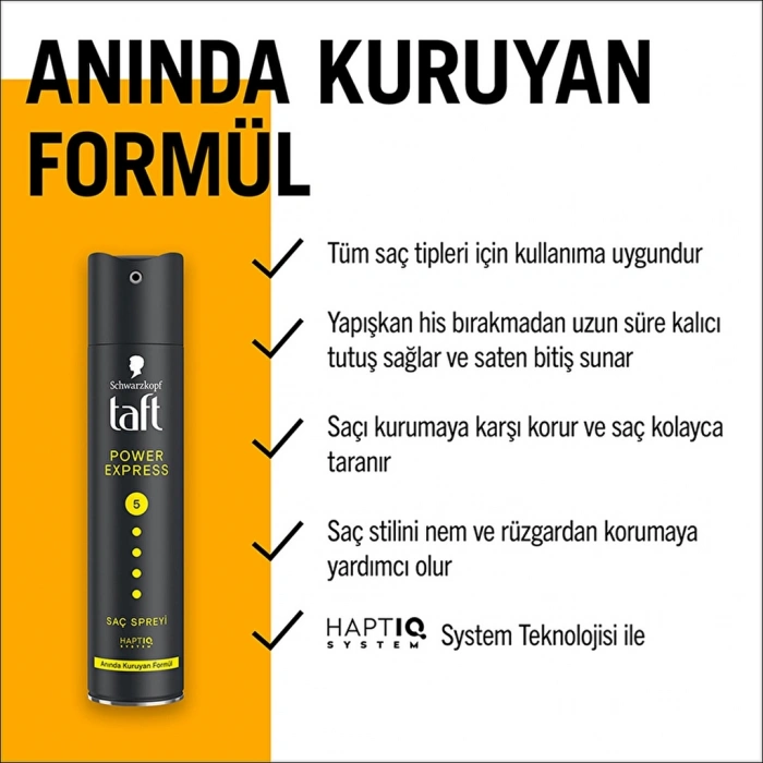 Taft Power Express Saç Spreyi 250 ml