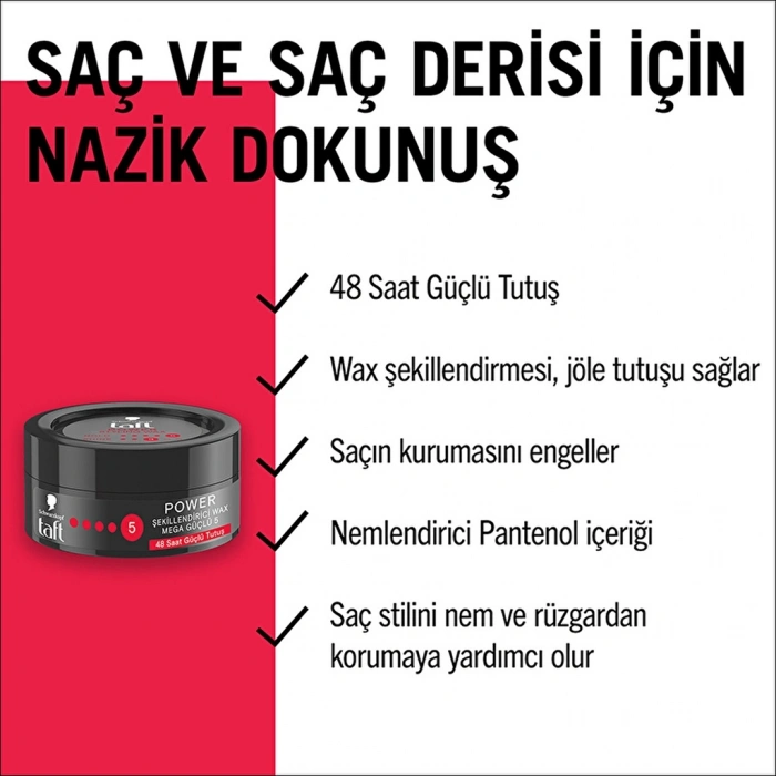 Taft Power Kafein Wax 75 ml