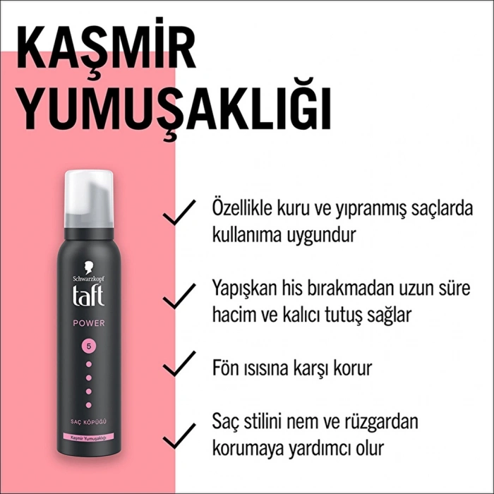 Taft Power Kaşmir Saç Köpüğü 150 ml