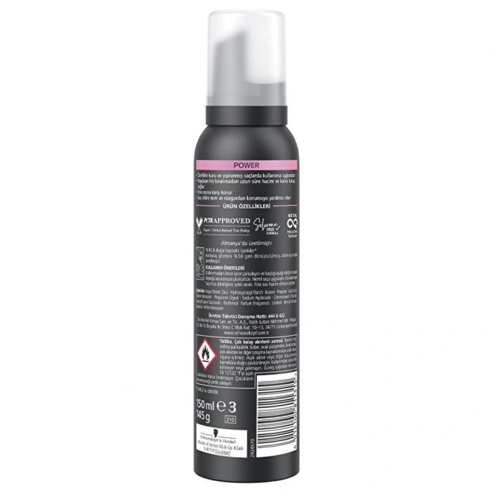 Taft Power Kaşmir Saç Köpüğü 150 ml