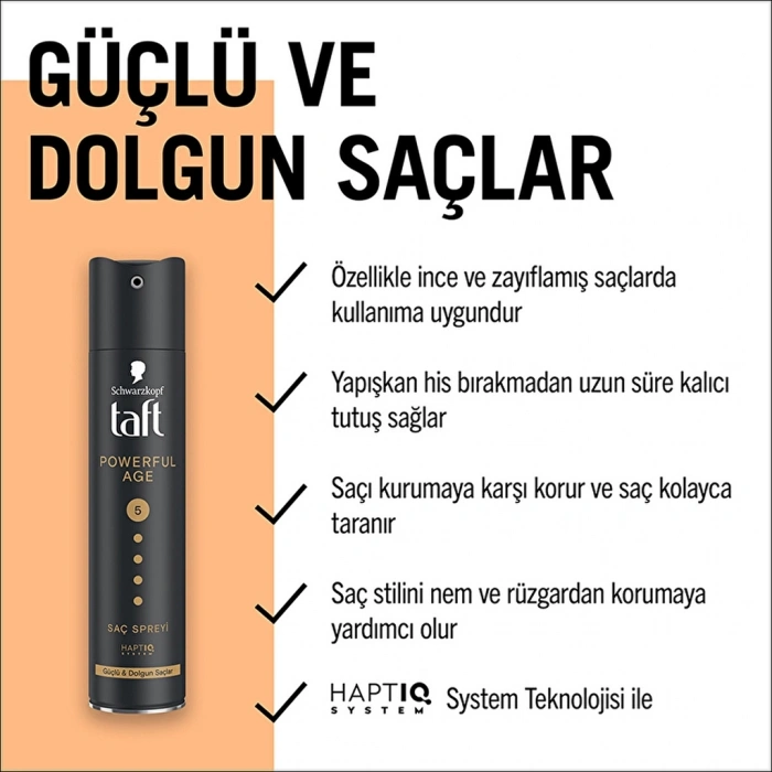 Taft Powerful Age Saç Spreyi 250 ml