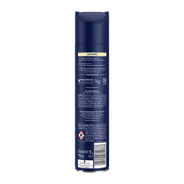Taft Ultimate Saç Spreyi 250 ml
