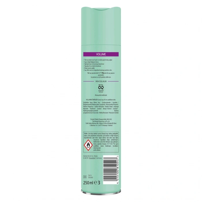 Taft Volume Saç Spreyi 250 ml
