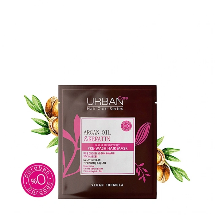 Urban Care Argan Oil & Keratin Duş Öncesi Saç Bakım Maskesi 50 ml