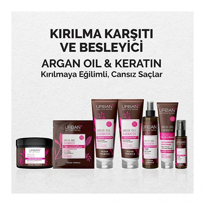 Urban Care Argan Oil & Keratin Duş Öncesi Saç Bakım Maskesi 50 ml