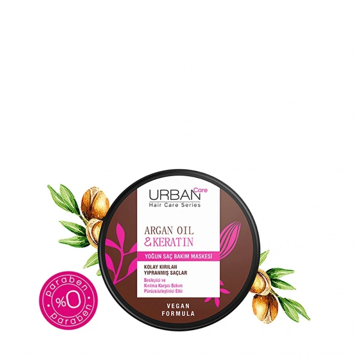 Urban Care Argan Oil & Keratin Yoğun Saç Bakım Maskesi 230 ml