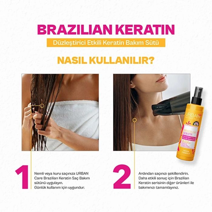 Urban Care Brazilian Keratin Düzleştirici Etkili Keratin Bakım Sütü 200 ml