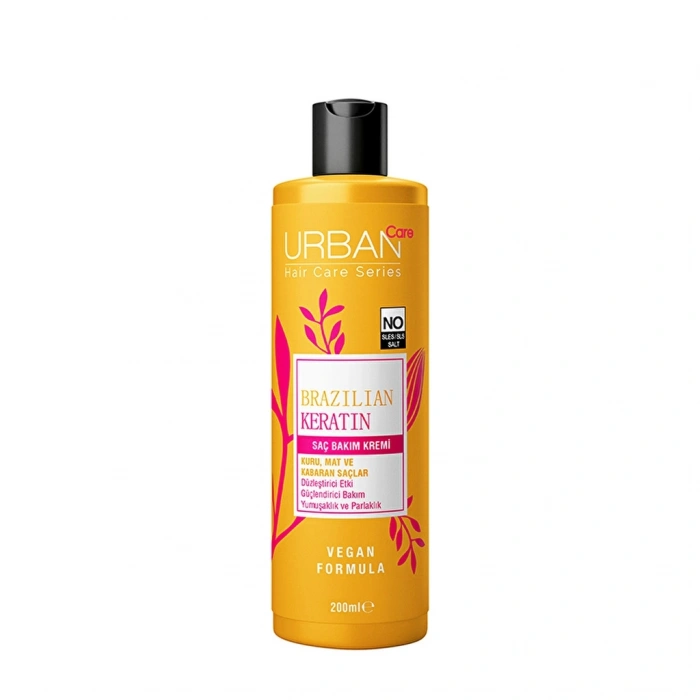 Urban Care Brazilian Keratin Düzleştirici Etkili Saç Bakım Kremi 200 ml