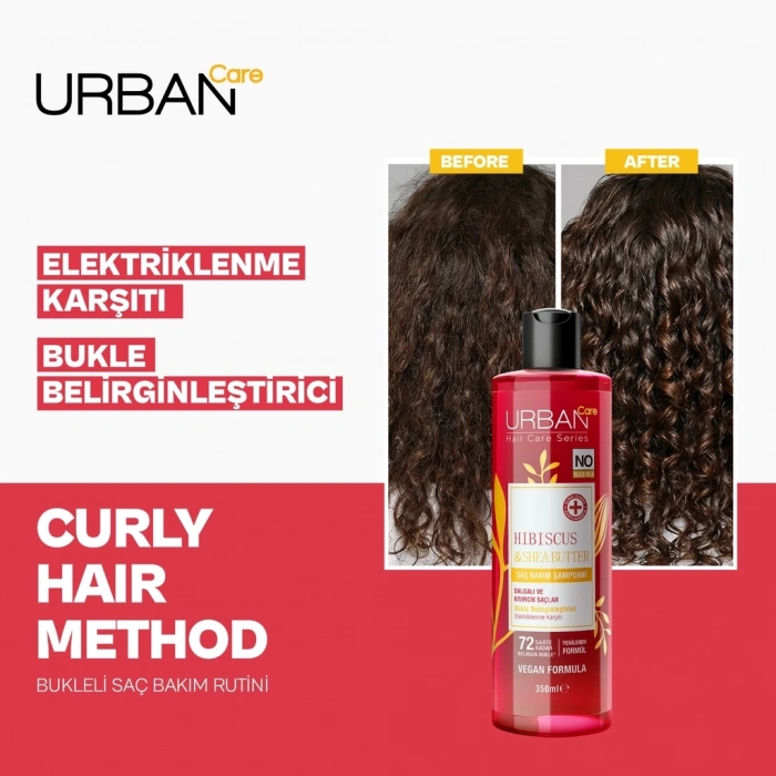 Urban Care Hibiscus & Shea Butter Bukle Belirginleştirici Saç Bakım Şampuanı 350 ml