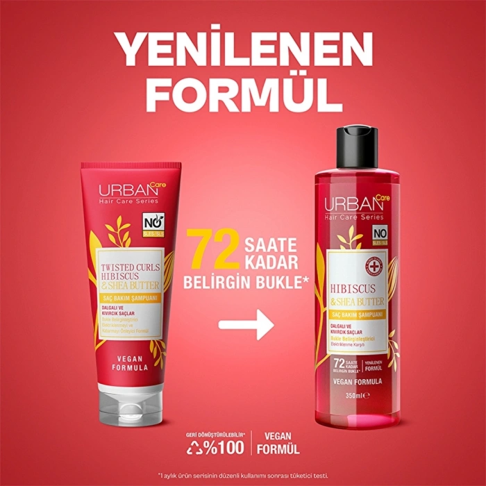 Urban Care Hibiscus & Shea Butter Bukle Belirginleştirici Saç Bakım Şampuanı 350 ml
