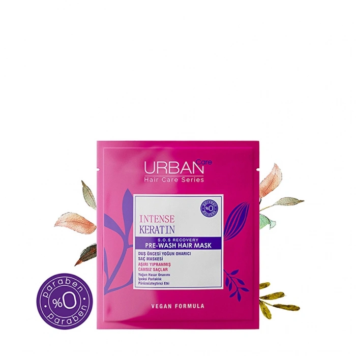 Urban Care Intense Keratin Hasar Onarımı ve Parlaklık Veren Duş Öncesi Saç Bakım Maskesi 50 ml