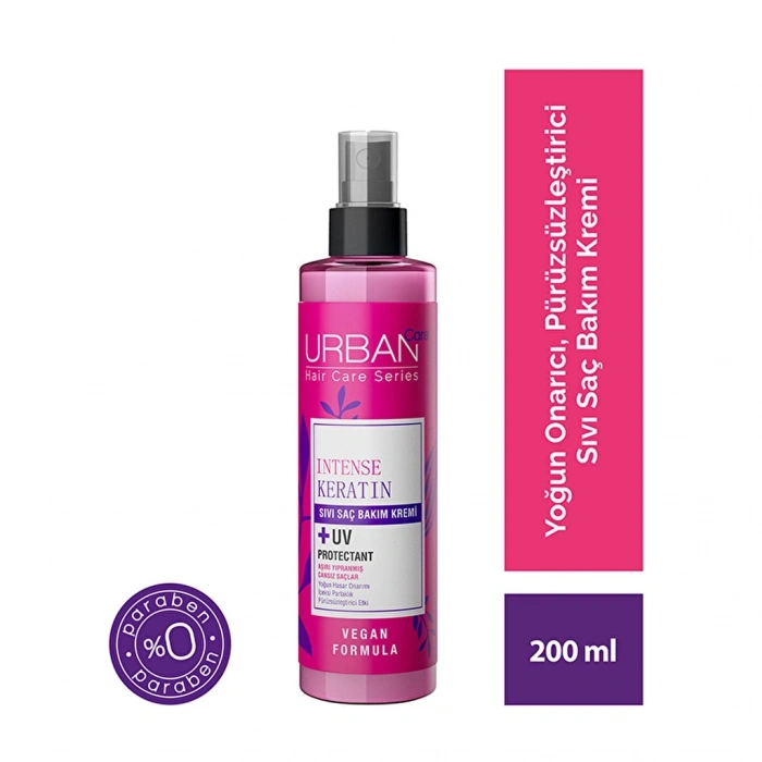 Urban Care Intense & Keratin Hasar Onarımı ve Parlaklık Veren Sıvı Saç Bakım Kremi 200 ml