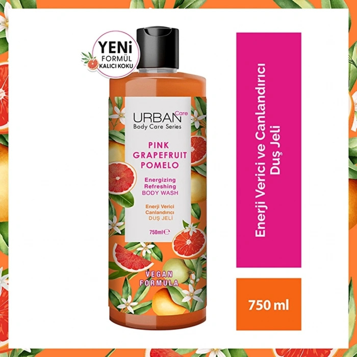 Urban Care Pink Grapefruit & Pomelo Canlandırıcı ve Nemlendirici Duş Jeli 750 ml