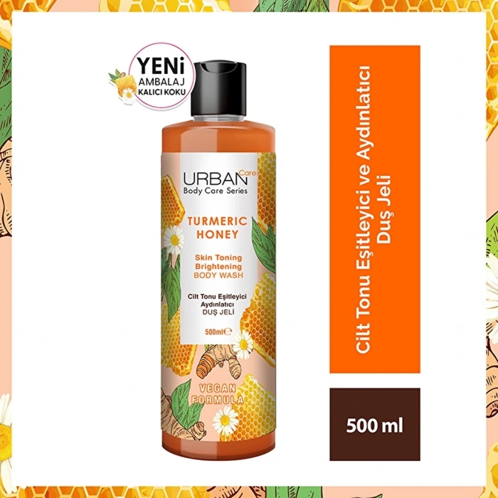 Urban Care Turmeric Honey Cilt Tonu Eşitleyici ve Aydınlatıcı Duş Jeli 500 ml