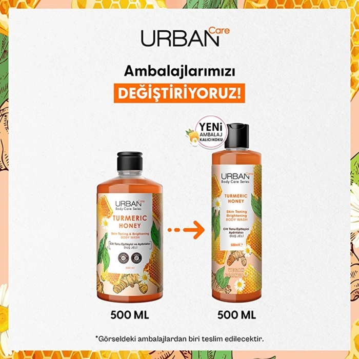 Urban Care Turmeric Honey Cilt Tonu Eşitleyici ve Aydınlatıcı Duş Jeli 500 ml