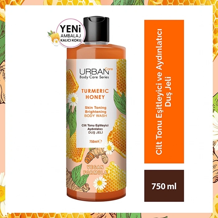 Urban Care Turmeric Honey Cilt Tonu Eşitleyici ve Aydınlatıcı Duş Jeli 750 ml