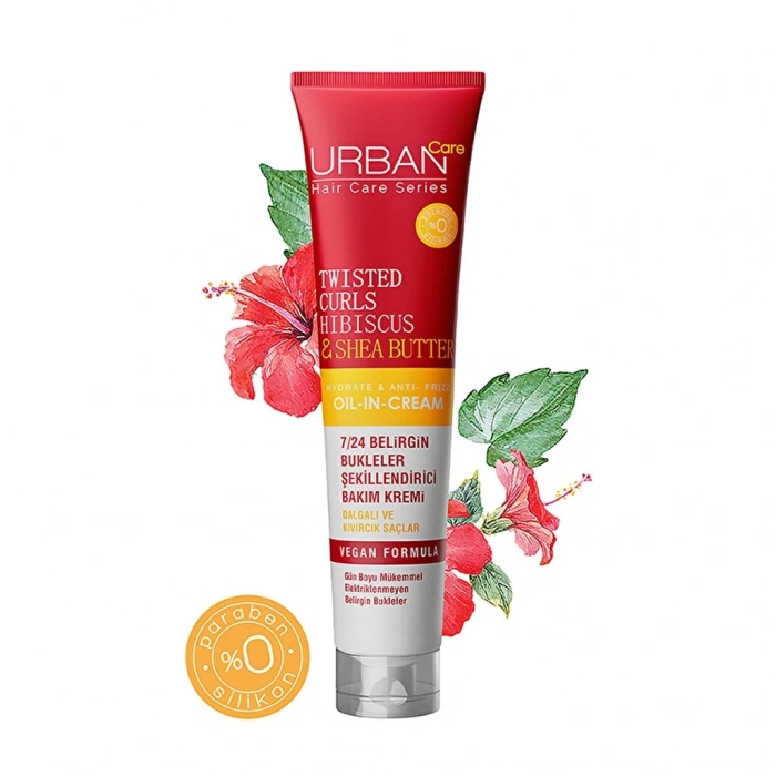 Urban Care Twisted Curls Hibiscus & Shea Butter Bukle Belirginleştirici Durulanmayan Saç Bakım Kremi 175 ml