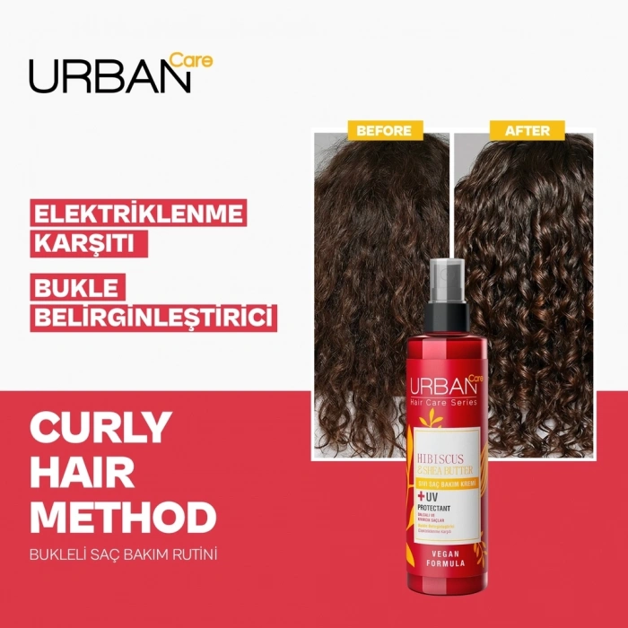 Urban Care Twisted Curls Hibiscus & Shea Butter Bukle Belirginleştirici Sıvı Saç Bakım Kremi 200 ml