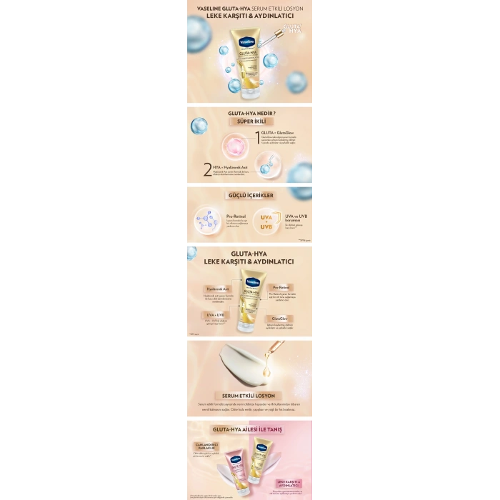 Vaseline Gluta-Hya Serum Etkili UV Leke Karşıtı & Aydınlatıcı Losyon 200 ml