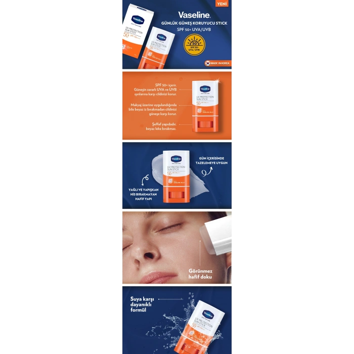 Vaseline Günlük Güneş Koruyucu Stick SPF 50+ 15 gr