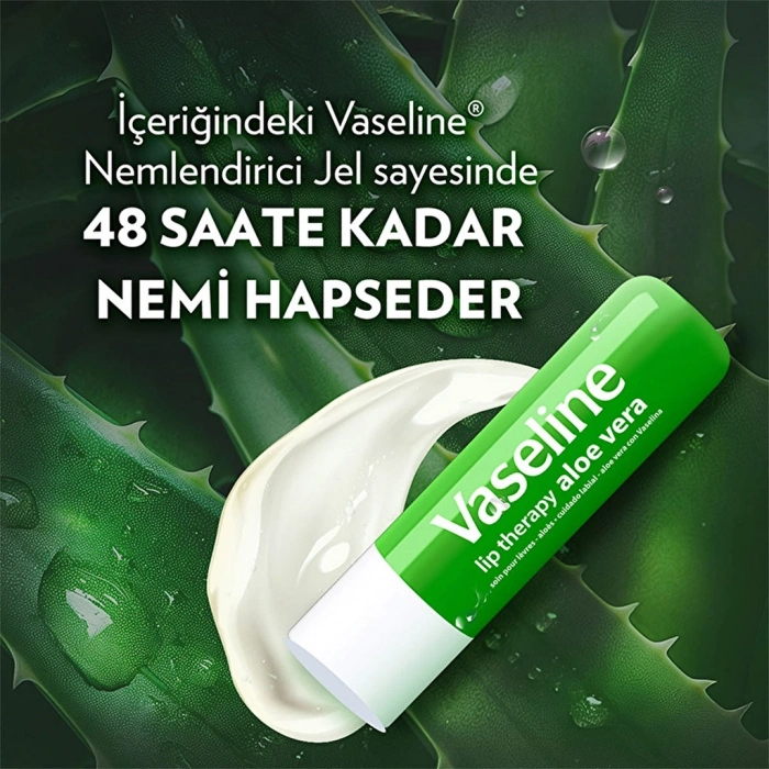 Vaseline Lip Therapy Dudak Bakım Kremi Aloe Vera 4.8 gr