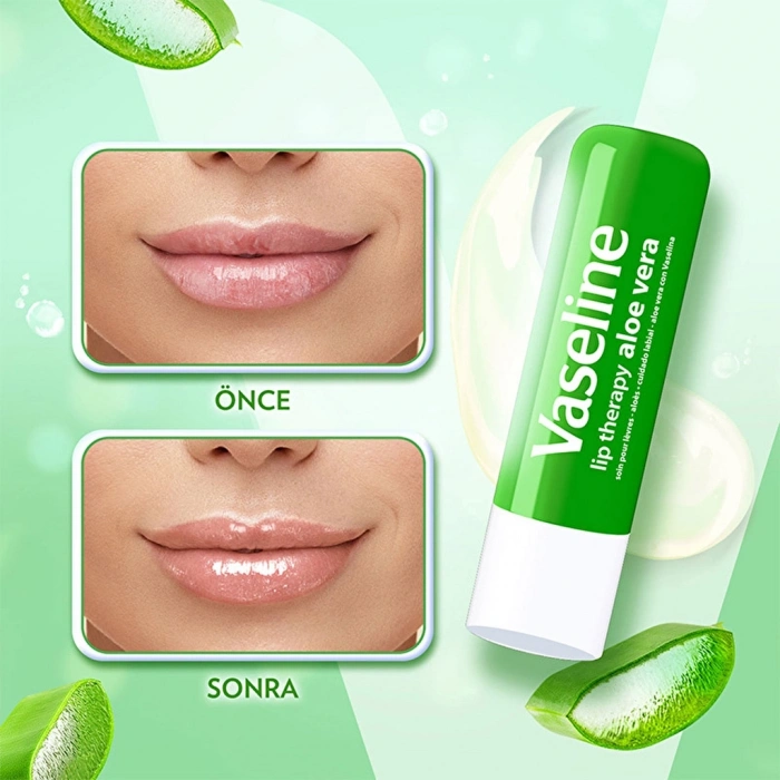 Vaseline Lip Therapy Dudak Bakım Kremi Aloe Vera 4.8 gr