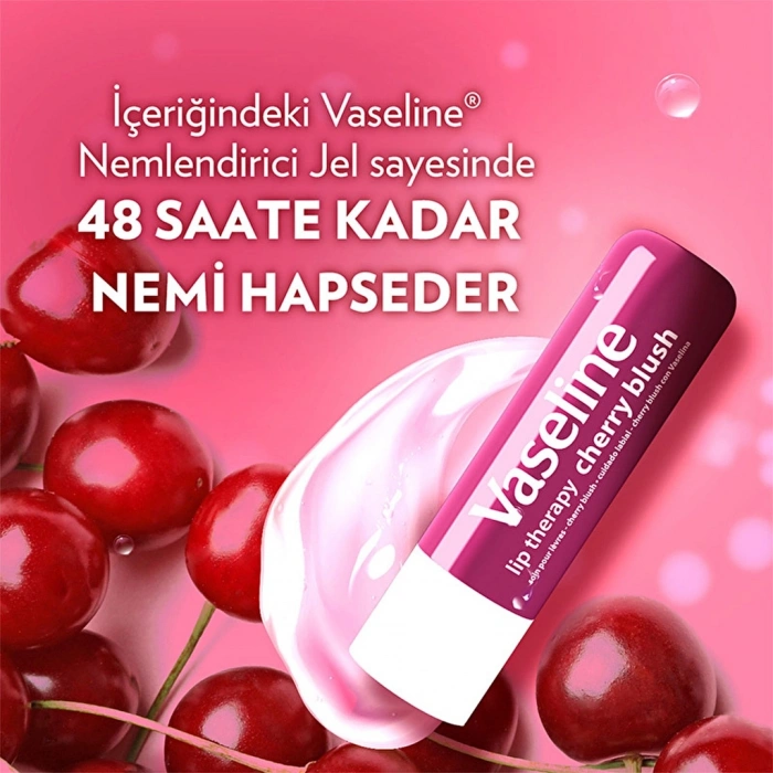 Vaseline Lip Therapy Dudak Bakım Kremi Cherry Blush 4.8 gr