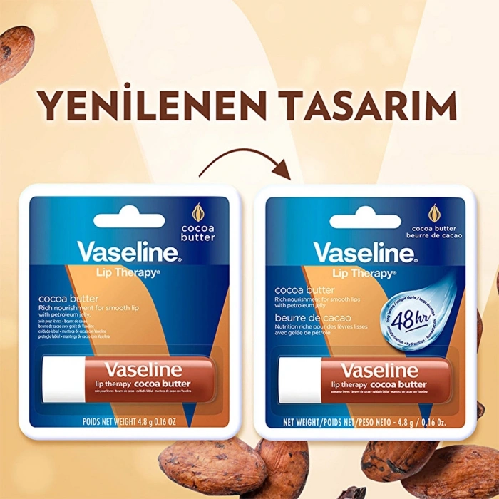 Vaseline Lip Therapy Dudak Bakım Kremi Cocoa Butter 4.8 gr