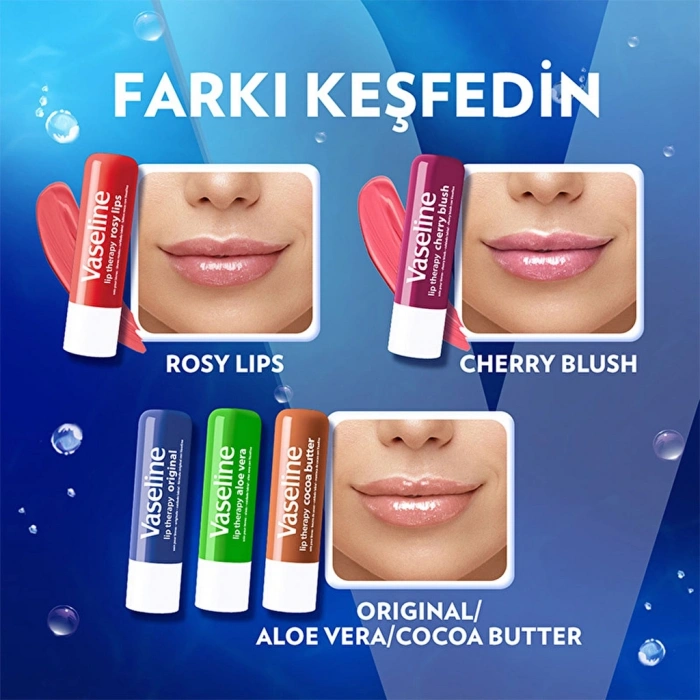 Vaseline Lip Therapy Dudak Bakım Kremi Original 4.8 gr
