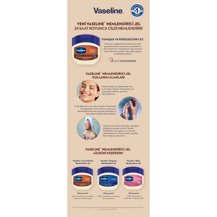 Vaseline Nemlendirici Jel Cocoa Butter 100 ml