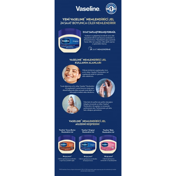 Vaseline Nemlendirici Jel Krem Original 50 ml