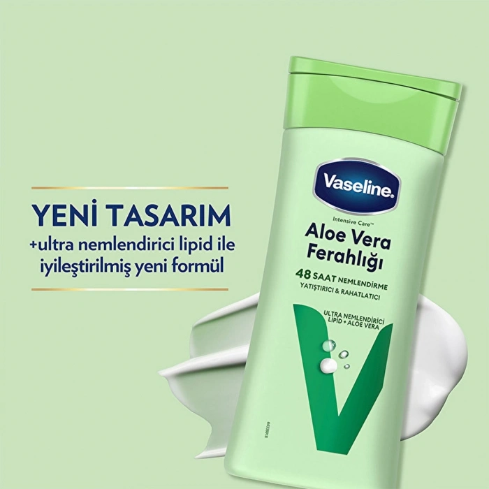 Vaseline Vücut Losyonu Aloe Vera Ferahlığı Kuru Ciltler İçin 200 ml