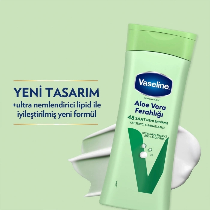 Vaseline Vücut Losyonu Aloe Vera Ferahlığı Kuru Ciltler İçin 400 ml