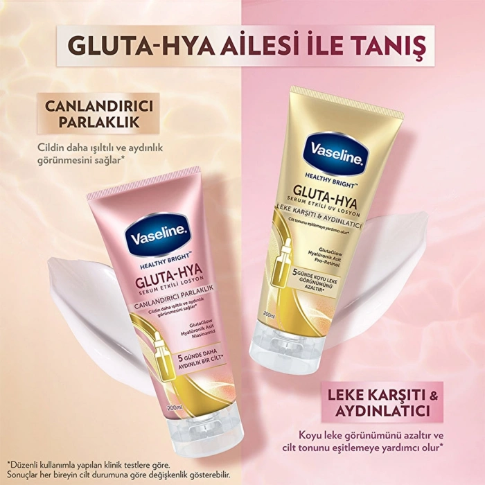 Vaseline Gluta-Hya Serum Etkili Canlandırıcı Vücut Losyonu 200 ml