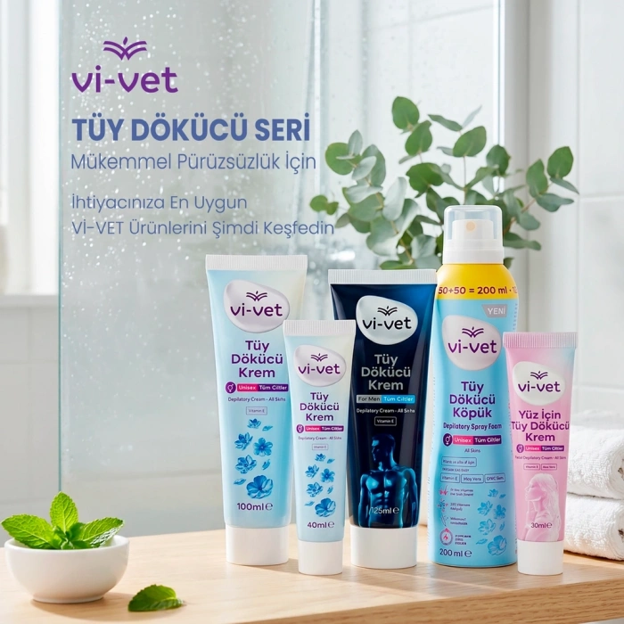 Vi-Vet Unisex Tüy Dökücü Krem 100 ml