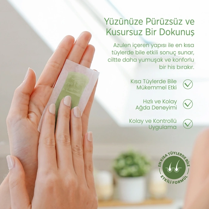 Vi-Vet Yüz İçin Sir Ağda Bant Seti Azulen 27li (24 Yüz Bandı + 3 Temizleme Mendili)
