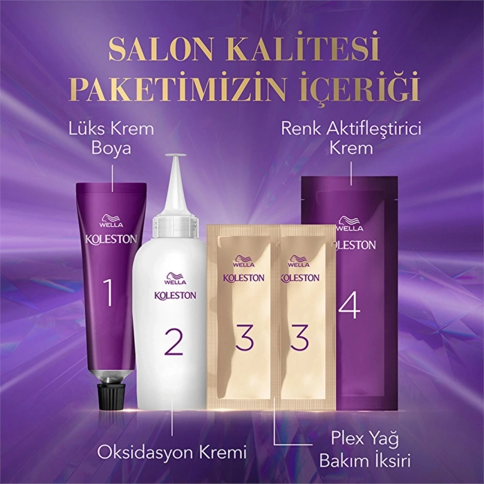 Wella Koleston 7 Kit Sonsuz Işıltılı Küllü Tonlar 7/18 Işıltılı İnci Küllü Kumral