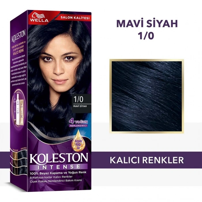 Wella Koleston Intense Saç Boyası 1/0 Mavi Siyah