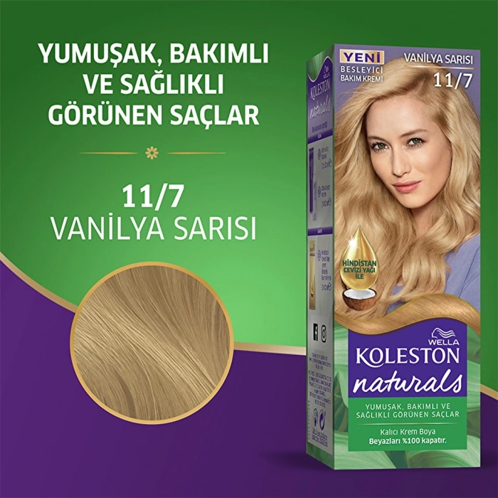 Wella Koleston Naturals Saç Boyası 11/7 Vanilya Sarısı