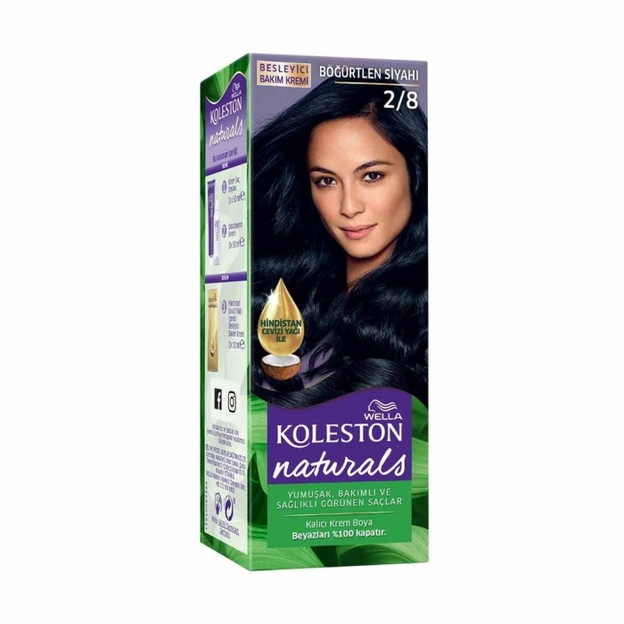 Wella Koleston Naturals Saç Boyası 2/8 Böğürtlen Siyahı