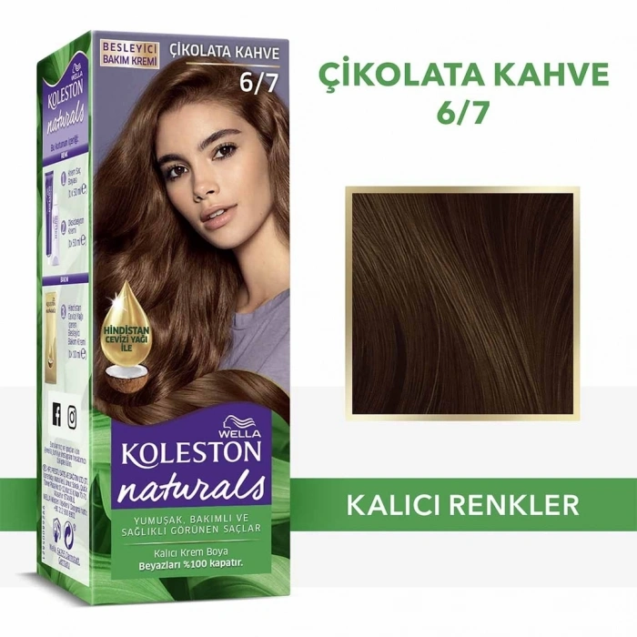Wella Koleston Naturals Saç Boyası 6/7 Çikolata Kahve