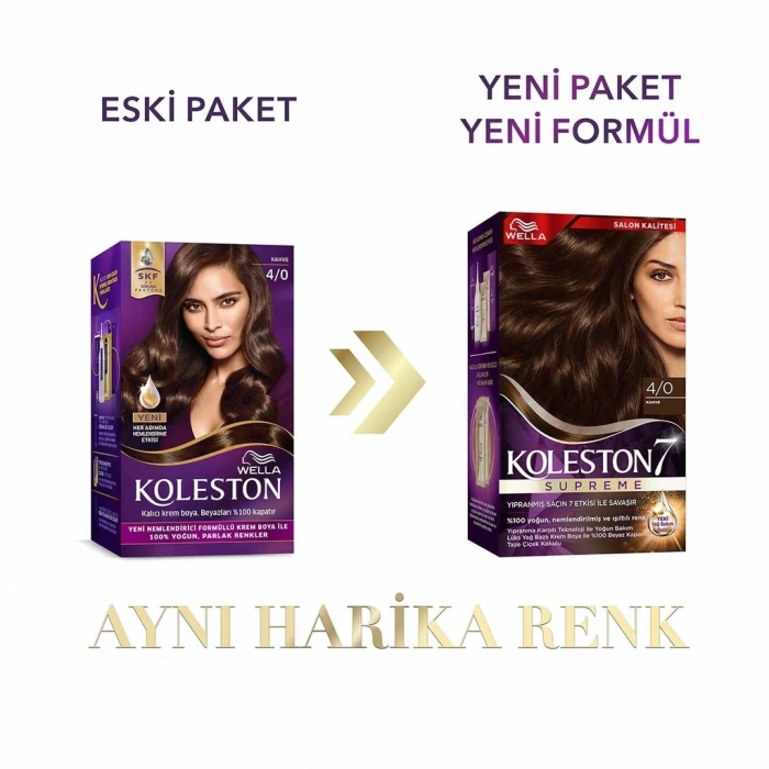 Wella Koleston Supreme Saç Boyası 4/0 Kahve