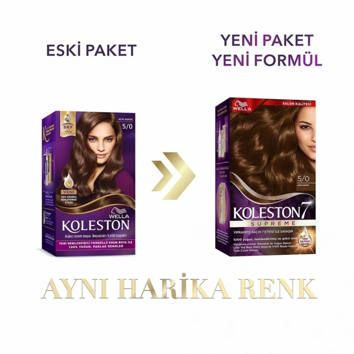 Wella Koleston Supreme Saç Boyası 5/0 Açık Kahve