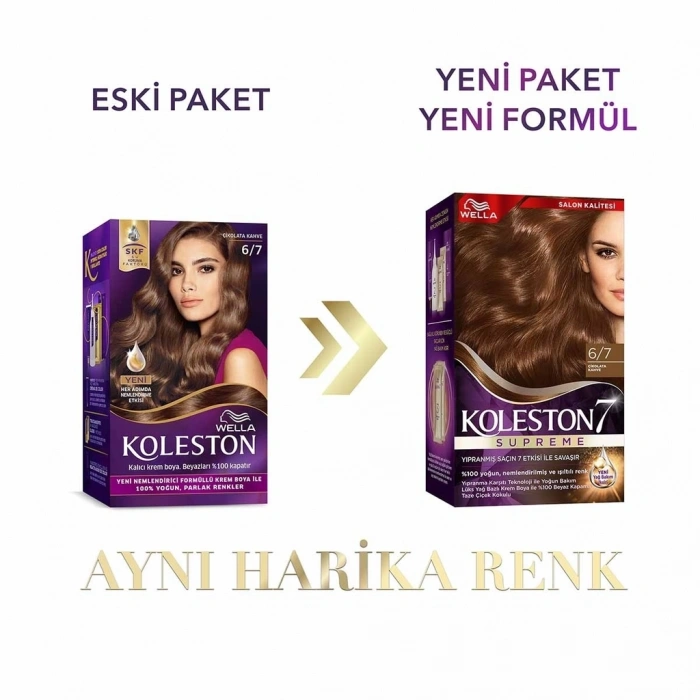 Wella Koleston Supreme Saç Boyası 6/7 Çikolata Kahve