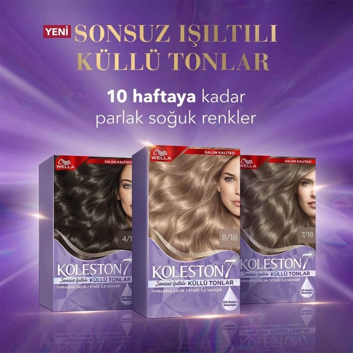 Wella Koleston Supreme Saç Boyası 7/1 Küllü Kumral (Sonsuz Işıltılı Küllü Tonlar)