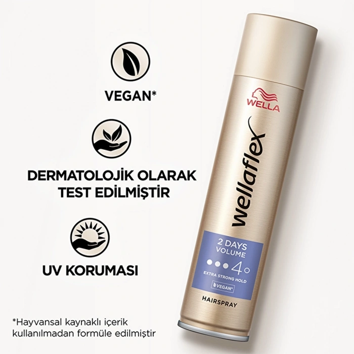 Wella Wellaflex 2 Days Volume 2 Gün Boyunca Hacim Veren Saç Spreyi Extra Strong Hold 400 ml - 4/5 Hold