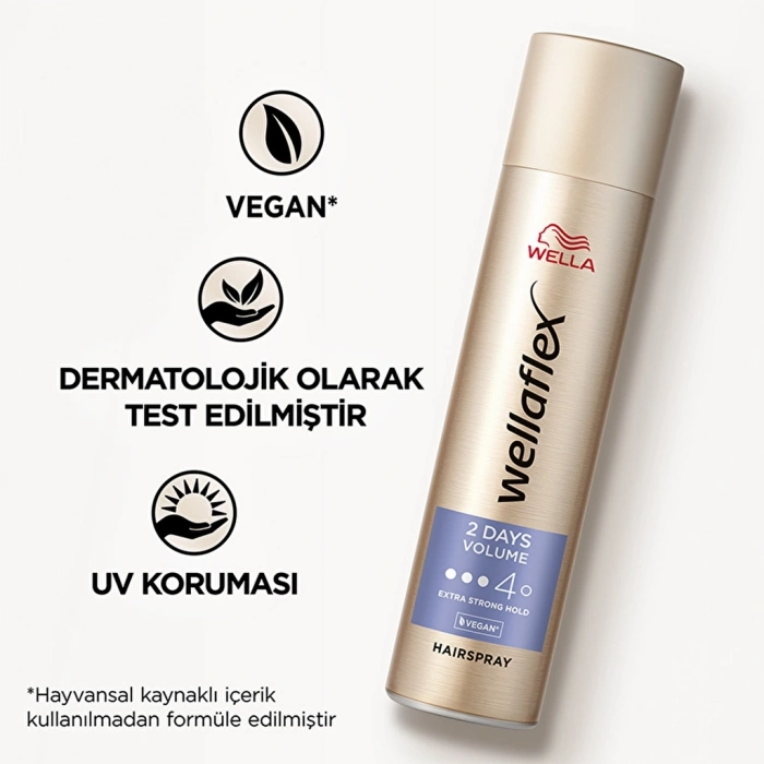 Wella Wellaflex 2 Days Volume 2 Gün Boyunca Hacim Veren Saç Spreyi Extra Strong Hold 75 ml - 4/5 Hold