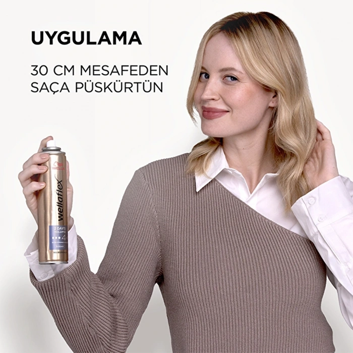 Wella Wellaflex 2 Days Volume 2 Gün Boyunca Hacim Veren Saç Spreyi Extra Strong Hold 75 ml - 4/5 Hold