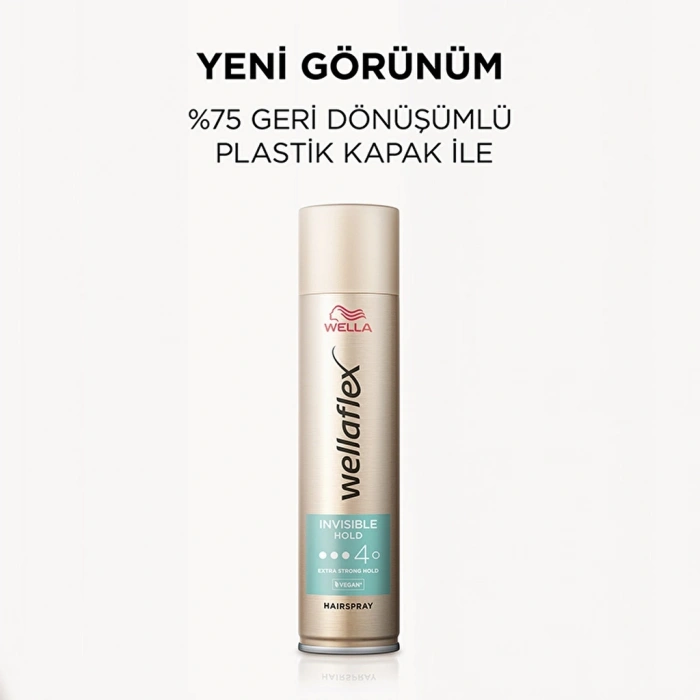 Wella Wellaflex Invisible Hold Görünmez Tutuş Sağlayan Saç Spreyi Extra Strong Hold 400 ml - 4/5 Hold